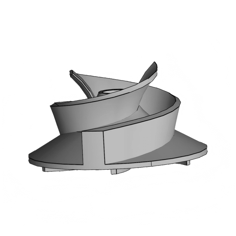 Double Spiral Pump Impeller