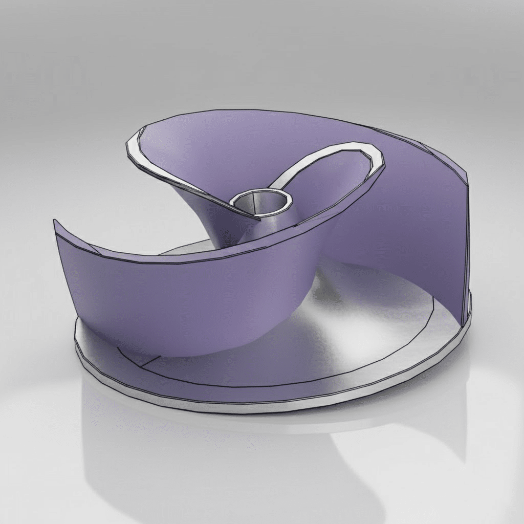 N Double Spiral Pump Impeller