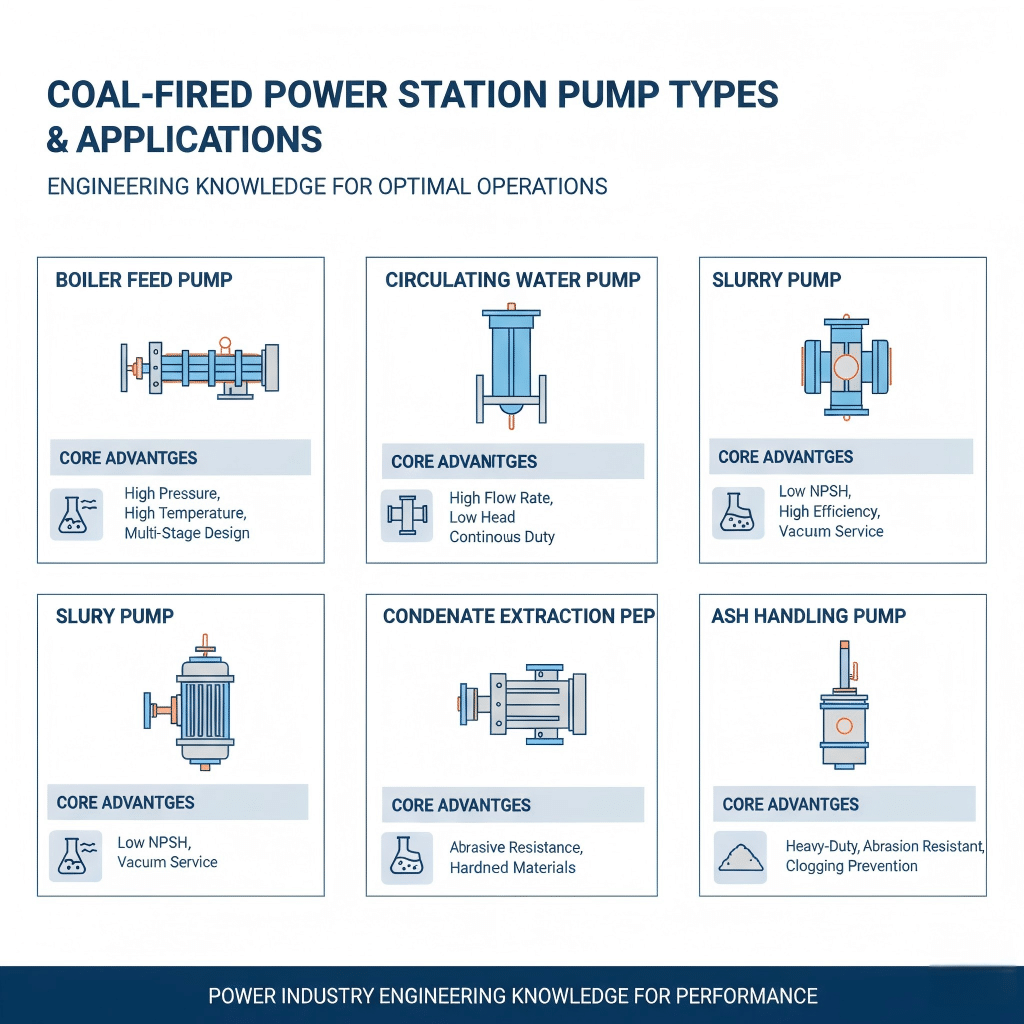 Common Pump Types in Coal-Fired Power Stations