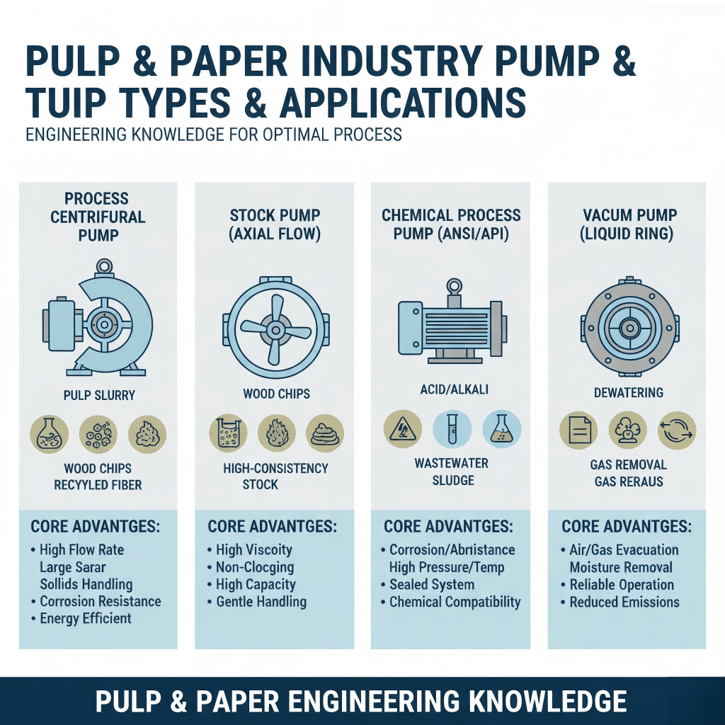 What Are the Common Pump Types in Pulp & Paper Industry