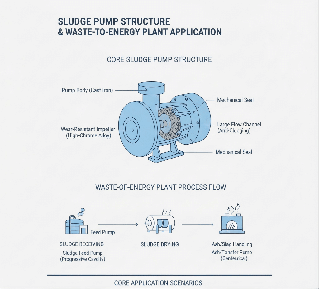What is a Sludge Pump Core Role in Waste to Energy Plants
