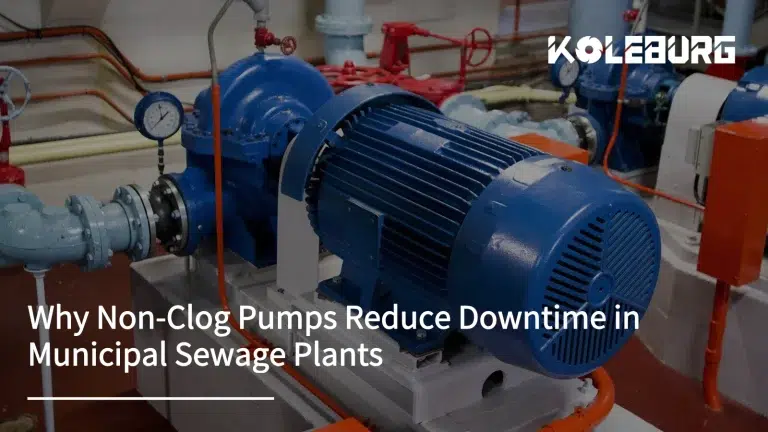 Why Non-Clog Pumps Reduce Downtime in Municipal Sewage Plants？